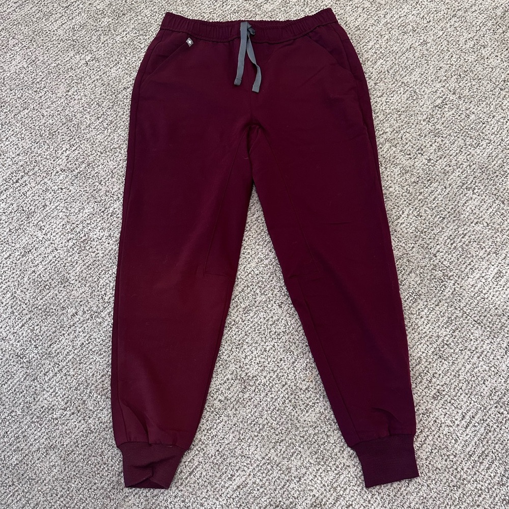 FIGS | Technical Collection Joggers Burgundy (please read description)